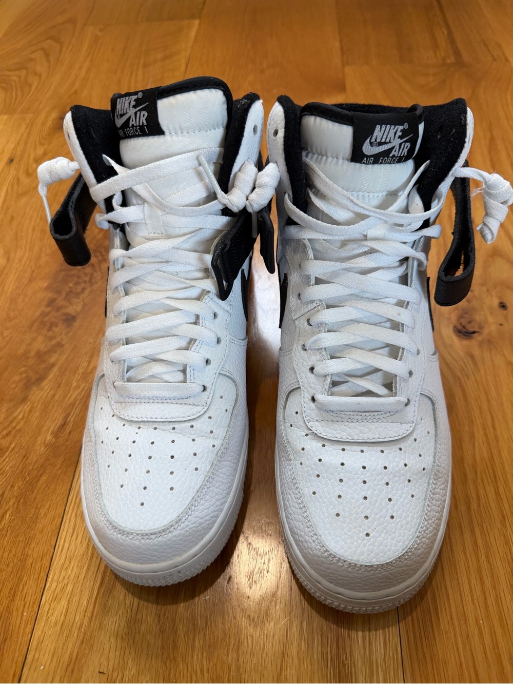 Nike Air Force 1 High White with Black Accents